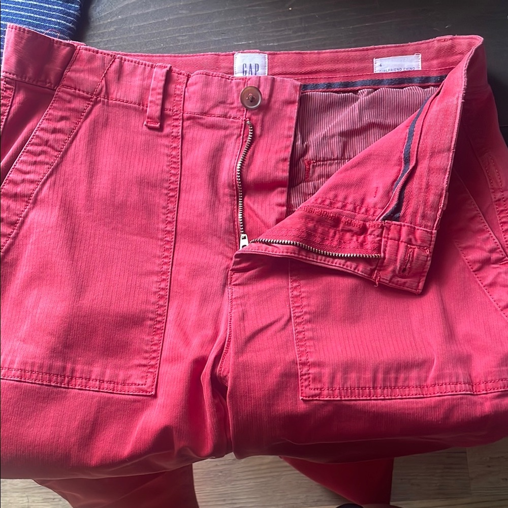 GAP Vibrant Red Trousers